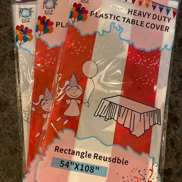 Set of 3 Patriotic USA Stars and Stripes Disposable Tablecloths - Picture 3 of 3